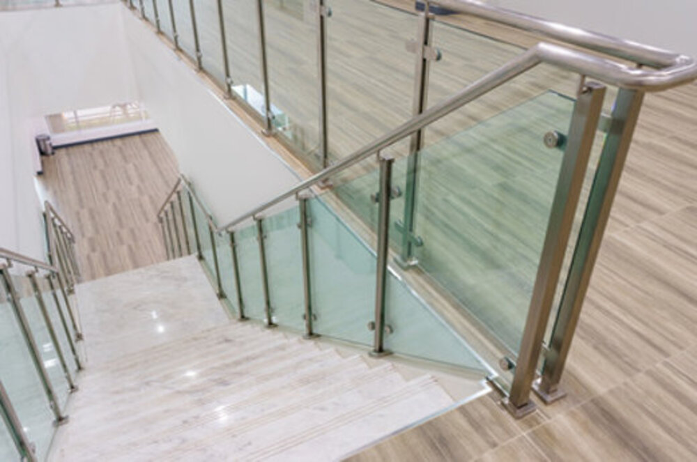 Stainless steel and glass railings and aluminium railings