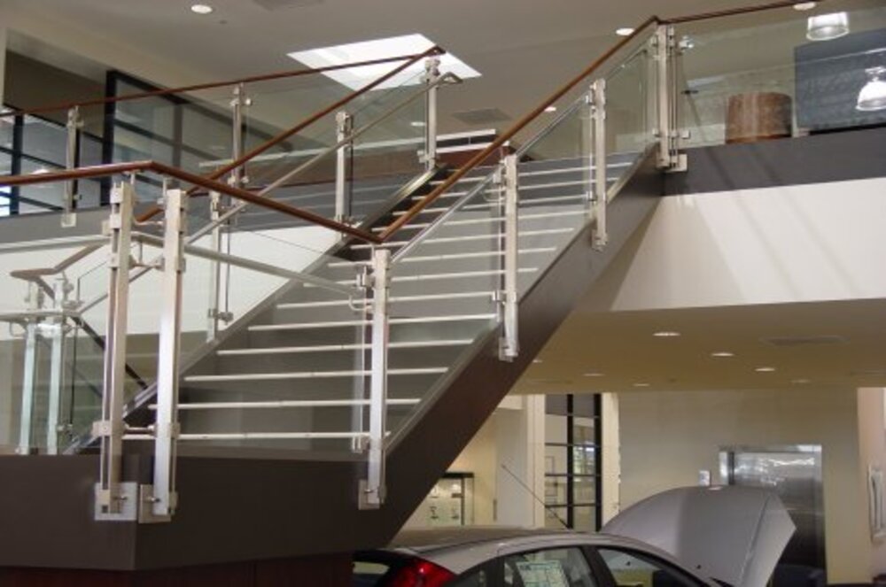 Stainless steel and glass railings and aluminium railings
