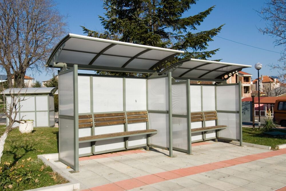 Bus stops and billboards